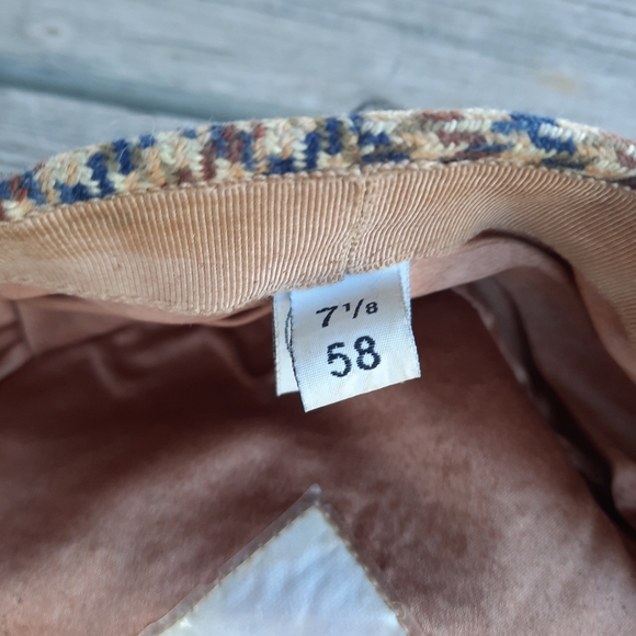 Vintage Lock & Co Hatters 100% Cashmere Gunclub Check Flat Cap Houndstooth 7 1/4 - Picture 12 of 15